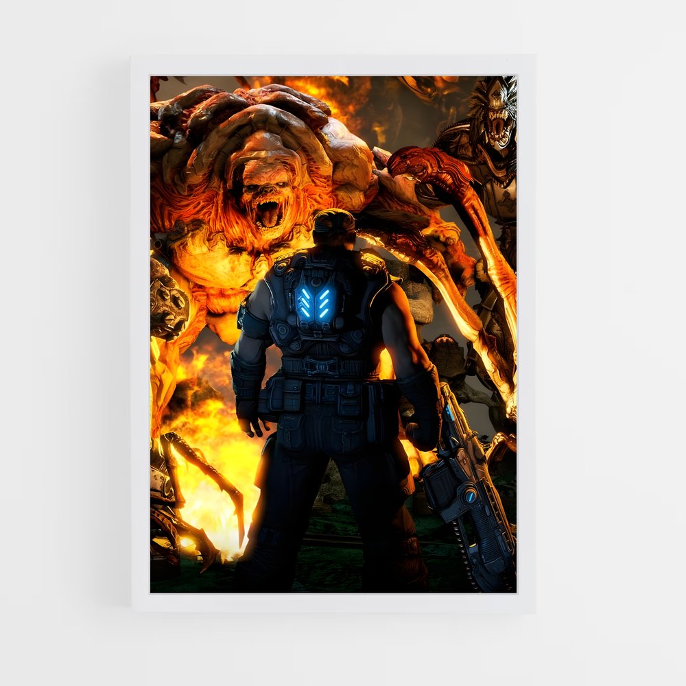 Poster Rouages de la Guerre – affiche Gears of war (vue 3)
